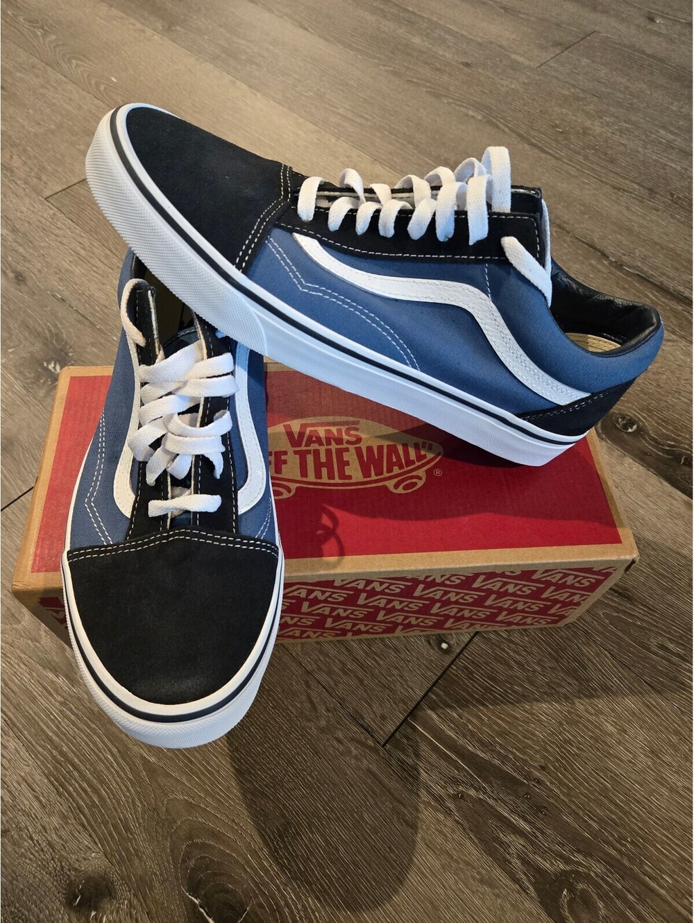 Vans Old Skool Navy White Men Size 10 VN000D3HNVY New in Box